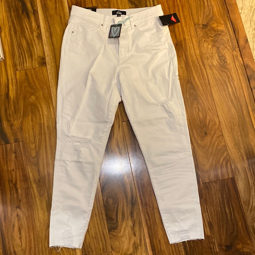 LuLaRoe white skinny jeans